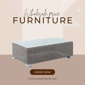 Mesa de centro al aire libre a prueba de agua mesa de centro con mimbre de ratán hecho a mano Buen Producto a precio al por mayor - Product Image 3