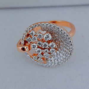 Bague personnalisée en diamant de laboratoire, or 14 carats, bijoux fantaisie de luxe pour femme, RIZTA JEWELS, taille brillant rond, couleur DE, tendance - Product Image 1