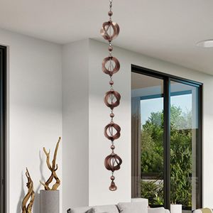 Chaîne de pluie en métal attrayante pour la décoration de patio et de jardin, avec un design élégant et un débit d'eau fluide - Product Image 4