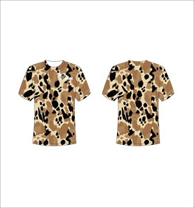 T-shirt à manches courtes pour homme, imprimé camouflage, coupe classique, col rond, respirant, polyester, style décontracté - Product Image 1
