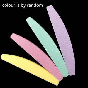 Lima de uñas desechable rosa de esponja EMERY, 100 granos, lavable, de doble cara, autoadhesiva, pulidor recto para el cuidado de las uñas - Product Image 4