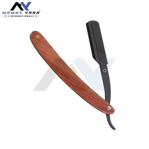 <b>Mens</b> Vintage Barber Razor Wooden Handle Double Edge Safety Razor Home Travel Shaving Beard Grooming Classic Manual Wet Shave - Product Image 2