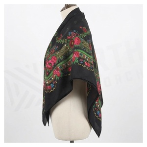 Customize Women's Square 100% <b>Silk</b> Scarf Digital Printed Floral Elegant Multi-Functional Fashion Accessory All Seasons - Product Image 3