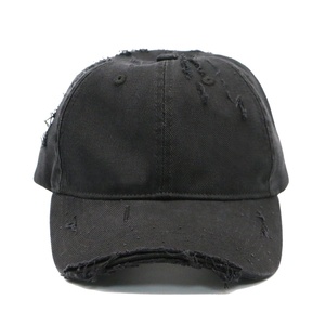 Casquettes de papa non structurées à 6 panneaux, 100 % coton, à visière incurvée, avec logo personnalisé, effet délavé et vieilli, style vintage - Product Image 2
