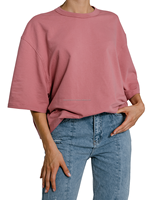 Camiseta Ecológica de Alta Calidad para Mujer, Cuello en V, Diseño Personalizado, Cuadros, Cuentas, Botones, Patrón 3D, Diamantes, para Todas las Temporadas, al por Mayor
