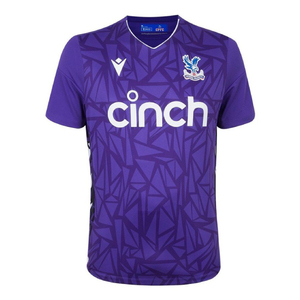 Maglia da Calcio da Uomo Crystal Palace Viola con Stampa Geometrica Sublimata, Scollo <span class=keywords><strong>a</strong></span> V, Manica Corta, Traspirante in Poliestere - Personalizzazione Disponibile - Product Image 1