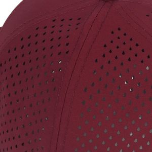 Casquette Snapback 6 Panneaux Bordeaux Réglable en Maille Unie Unisexe Style Décontracté pour Extérieur Printemps-Été - Product Image 4