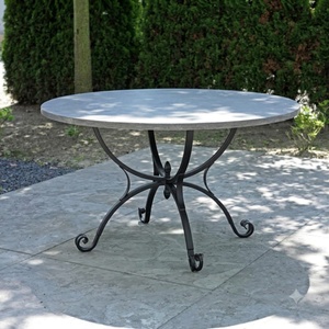 Luxury European Hand Forged Wrought Iron Coffee Table Custom Weather Resistant Outdoor Furniture for <b>Garden</b> Courtyard 4-<b>Seater</b> - Product Image 2