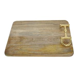 Tabla de cortar de madera hecha a mano, tabla de cortar gruesa de madera personalizada, antideslizante, artículos para encimera de cocina - Product Image 5