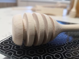 Natural Wooden Honey Drizzler <b>Spoon</b> for Kitchen Use - Product Image 1