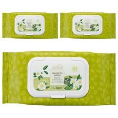 Salviette Detergenti Profumate al Tè Verde The Saem Healing Tea Garden, 60 Fogli per Confezione, Sconto per Confezione da 3 - Product Image 1