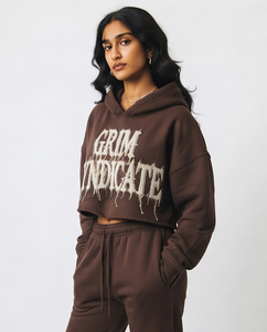 Conjunto de Sudadera con Capucha y Pantalones Deportivos con Bordado Desgastado, 400 GSM, Felpa de Algodón, Traje Deportivo de Invierno, Sudadera con Capucha Extra Grande y Pantalones Deportivos - Product Image 3