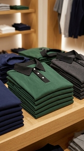 Tejido de Poliéster y Algodón para Camisas de Hombre, Casual, Transpirable, Ligero, de Secado Rápido, Logotipo Personalizado, Proveedor Mayorista OEM - Product Image 5