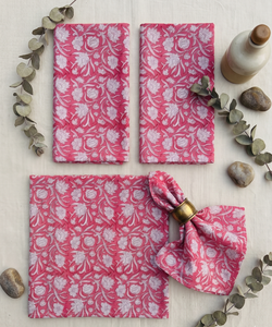 Serviettes de table en coton 100% imprimées à la main, style moderne, pour mariage, dîner quotidien, cuisine, réutilisables, style bohème, vente en gros - Product Image 2