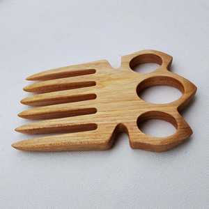 Peigne de massage ergonomique en bois pour le cuir chevelu, à dents larges, brosse de massage des méridiens de la tête, outil de thérapie Gua Sha pour le soulagement du stress - Product Image 6