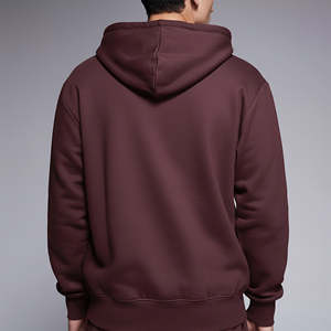 Sweat à capuche unisexe personnalisé 100% coton, surdimensionné, grande taille, avec impression numérique et logo brodé pour vêtements d'hiver pour hommes - Product Image 2