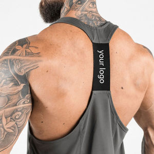 Camiseta sin mangas de poliéster y elastano para hombre, de secado rápido, para deportes y gimnasio, ligera, para entrenamiento. - Product Image 2
