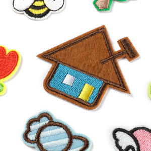 Factory Price Wholesale Custom Embroidery Patches Iron On Rocket Graphic Badge 3D Embroidered Fabric Patch for Hats Bags <b>Jackets</b> - Product Image 1