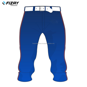 FIZAY ENTERPRISES ชุดกีฬาคุณภาพสูง ระบายอากาศได้ดี ผลิตตามสั่ง เสื้อแขนครึ่งสีน้ำเงิน ชุดยูนิฟอร์มเบสบอลซอฟต์บอล ไซส์ใหญ่ - Product Image 5
