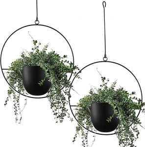 Pot suspendu pour plantes d'intérieur et d'extérieur, support de plante en macramé, panier décoratif pour fleurs, élégant pour la maison, le jardin, le balcon - Product Image 2