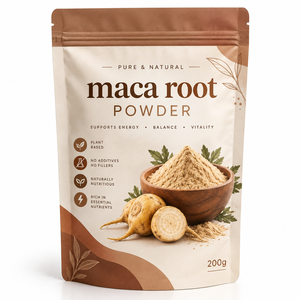 Polvo de Maca 100% Original OEM a Granel, 200g, Polvo de Raíz de Maca (Lepidium Meyenii), Superalimento para Smoothies y Alimentos y Bebidas Funcionales - Product Image 1