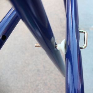 Set Altalena in Metallo a Forma di A con Scivolo, Blu Verde Arancione - Product Image 6