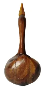 Statue d'oiseau en bois faite à la main, en forme de canard, décoration rustique, écologique, en bois naturel, ornement de table, artisanat artisanal, souvenir, cadeau - Product Image 6