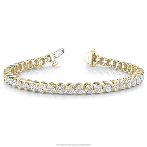 Pulsera de tenis, joyería de aspecto diferente, Diamante redondo - Product Image 1