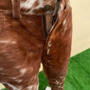 2026 New Streetwear Style Solid Color Cowhide <b>Leather</b> <b>Pants</b> Professional Manufactures Lightweight Cowhide <b>Leather</b> <b>Pant</b> - Product Image 3