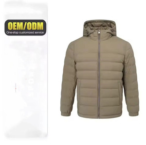 Custom Wholesale Factory Wholesale Mens Ultra <b>Light</b> Down Feather <b>Puffer</b> <b>Jacket</b> Winter Warm Stand Collar Lightweight Coat - Product Image 4