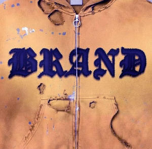 Hoodie personnalisé, effet délavé, coupe oversize pour les détaillants de streetwear vintage américain, avec motifs graphiques, faible MOQ - Product Image 2
