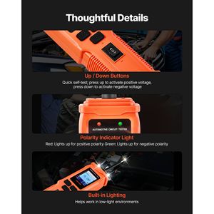 Tester per Circuiti Elettrici Automobilistici con Display a Colori TFT, Sonda 8-35 DCV, Strumenti Diagnostici - Product Image 6