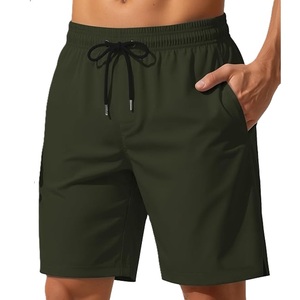 Shorts de bain pour hommes en polyester tissé avec bordure contrastante, imprimé AOP, élastique en nylon, séchage rapide, décontracté, fournisseur du Bangladesh - Product Image 1