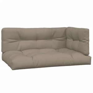 Sofá Grande para Patio en Color Taupe con Madera de Acacia Sólida y Cojines de Tela, Sofás de Jardín - Product Image 4