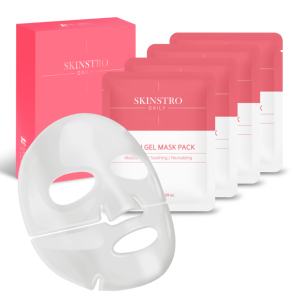 SKINSTRO ผลิตในเกาหลี แผ่นมาส์กหน้าคอลลาเจนเลวานไฮโดรเจล 4 แผ่นต่อกล่อง บำรุงผิวให้ชุ่มชื้นและยืดหยุ่น - Product Image 1
