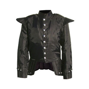 เสื้อแจ็คเก็ตแบบดับเบิ้ลสำหรับวงโยธวาทิตขายส่ง สำหรับขบวนพาเหรด นักดนตรีเป่าขลุ่ย นักดนตรีกลองใหญ่ เสื้อคลุมทูนิค OEM เสื้อแจ็คเก็ตแบบดับเบิ้ลสำหรับวงดนตรีไฮแลนด์ - Product Image 5