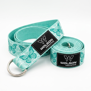 Correa de Estiramiento Ajustable para Yoga, Material Duradero de Spandex/Poliéster, Antideslizante y Portátil para Pilates, Ejercicio y Entrenamiento de Flexibilidad - Product Image 1