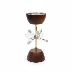 Quemador de Incienso de Madera con Cristal y Flores, Porta Incienso Árabe con Fragancia de Oud, Decoración de Mesa de Lujo, Venta al por Mayor para Exportación, Ramadán, Bodas - Product Image 5