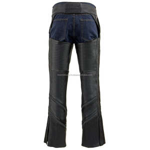 Pantalon motard The Racer | Équipement de course de moto en cuir de vachette noir avec protection des genoux X-Armor - Product Image 3