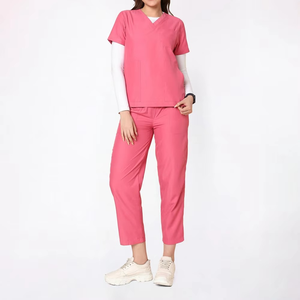 Uniforme Médico de Moda para Enfermeras y Doctoras, Manga Corta y Larga, Antiarrugas, Impermeable, Uniformes de Enfermería para Mujer - Product Image 1