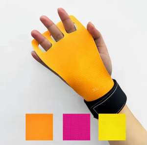 Custom Gymnastic <b>Leather</b> Grip <b>Leather</b> Palm <b>Protectors</b> Hand Grips Weight Lifting Type Hand Grips Weightlifting Straps - Product Image 5