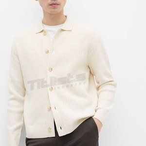 เสื้อคาร์ดิแกนผู้ชายลำลองสำหรับใส่ทุกวัน ดีไซน์ถักทันสมัยเพื่อความสบายในการสวมใส่แบบเลเยอร์ตามฤดูกาล - Product Image 5