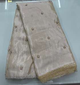 Tissu en viscose tissé imprimé respirant, séchage rapide, écologique, avec broderie de perles originales Cosmos Simmer pour sacs de filles - Product Image 4