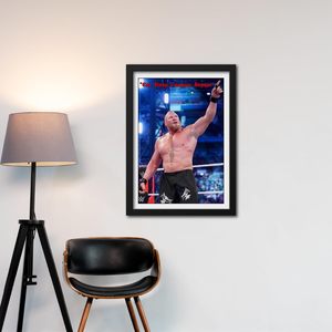 Póster Motivacional Decorativo para Pared, Diseño 'Eat Sleep Conquer Repeat', Impresión Deportiva Enmarcada, Decoración para Gimnasio, Tema Inspirador de Lucha Libre para el Hogar - Product Image 4