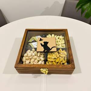 Premium Handmade Wooden Acrylic <b>Dry</b> Fruit Box <b>Food</b> <b>Storage</b> & <b>Container</b> Wholesale Supplier - Product Image 4