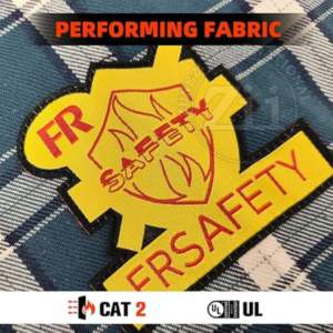 Camisa de Soldador de Franela Azul, Resistente al Fuego, 100% Algodón, Ligera, Manga Larga, Nivel FR, NFPA2112/CAT2 2024 - Product Image 2