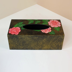 Meilleur choix de boîtes à mouchoirs décoratives laquées faites à la main, emballage de boîtes à mouchoirs en laque. - Product Image 3