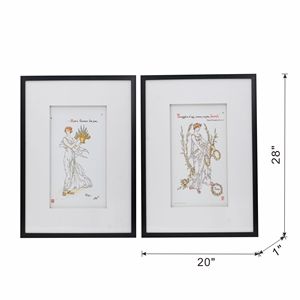Set di 2 Quadri Incorniciati 20x28 Pollici, Decorazioni Murali dal Design Accattivante - Product Image 4