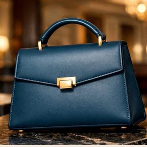 Bolso tote de cuero gris, similar en estilo al bolso tote de cuero de la colección HC o productos de marcas pakistaníes como bags. - Product Image 2