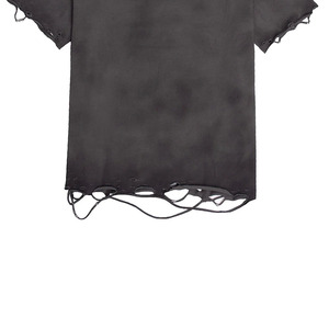 T-shirt de luxe en coton tricoté 100% anti-plis, col rond, coupe oversize, épaules tombantes, 240g, lavage acide vieilli, impression DTG - Product Image 4